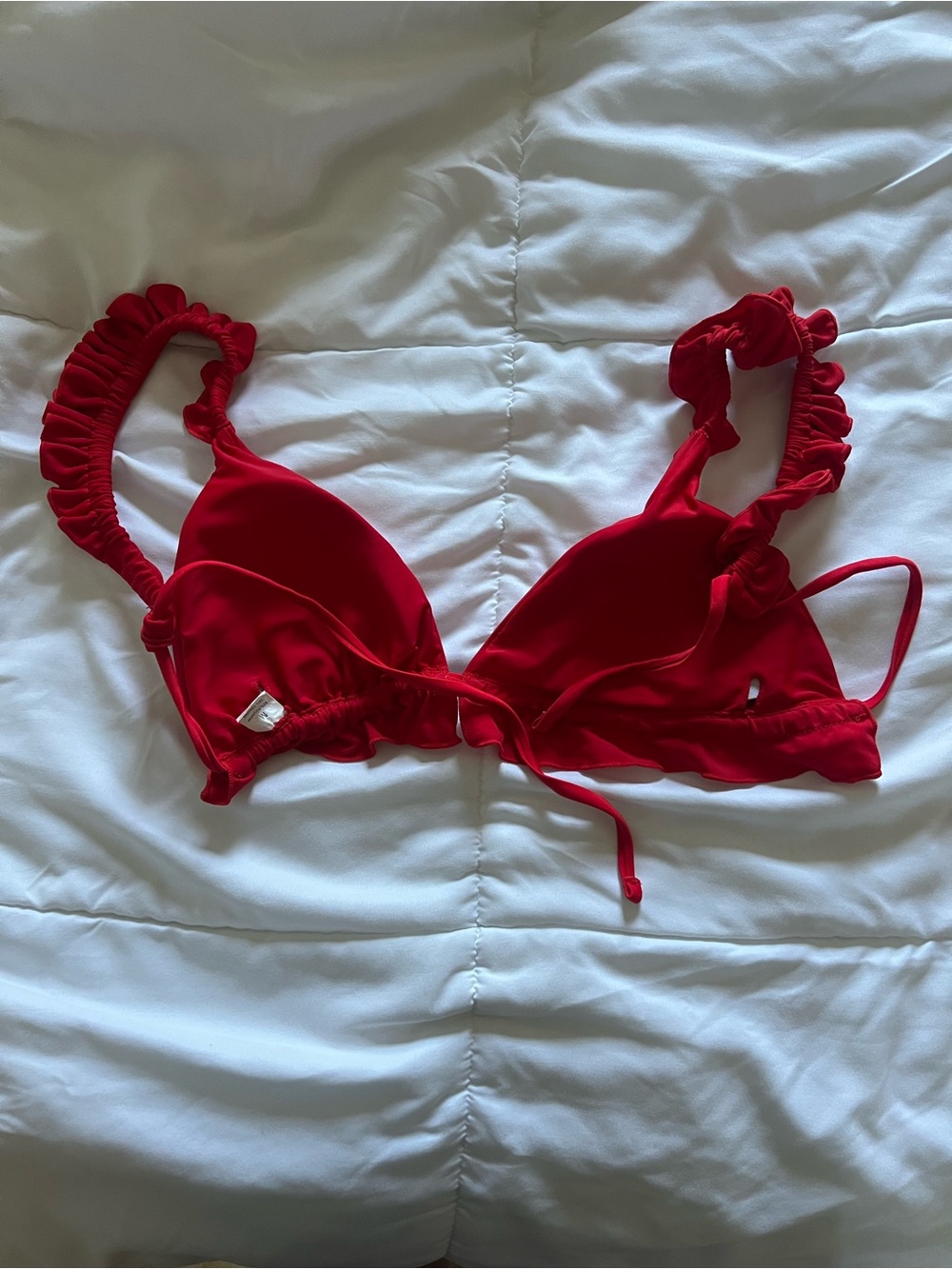 Red Ruffled Bikini - Picture 2 of 3